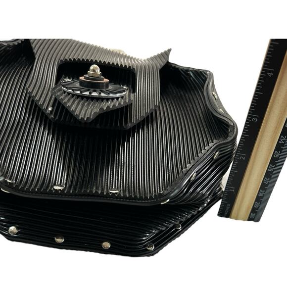 Gloria Gerber Embossed Stainless Steel Rubber Handbag Purse Handmade Boutique - Picture 14 of 15